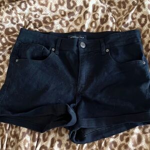 Aeropostale Black Jean Shorts Classic Denim Style